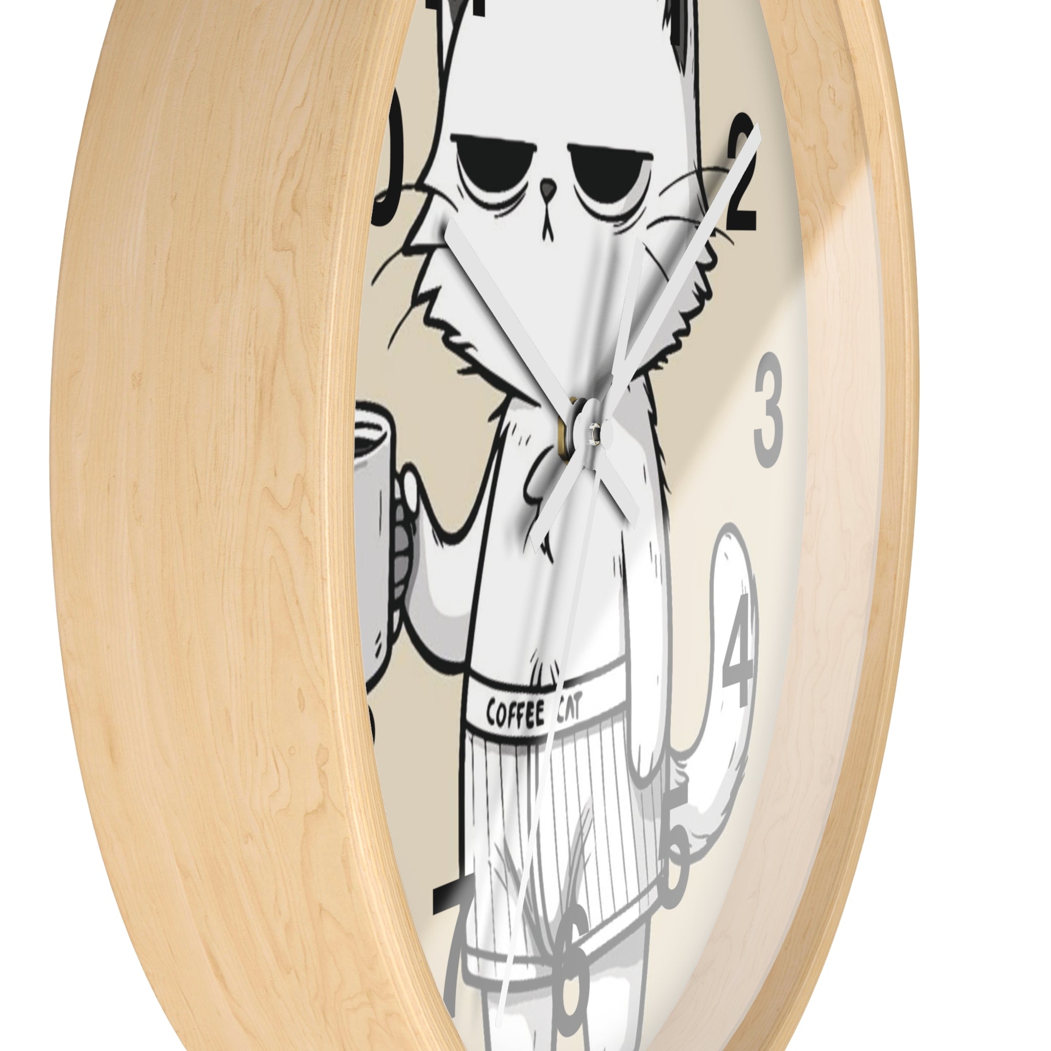 Sleepy Cat Wall Clock