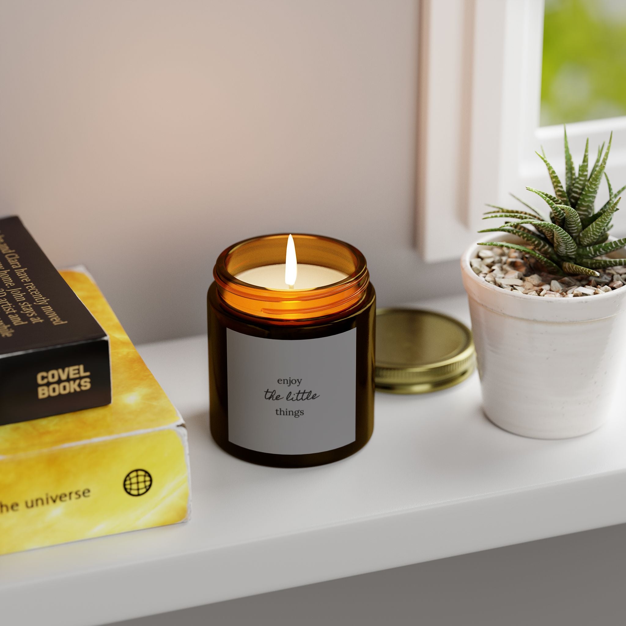 Enjoy the little things with this charming scented Candle