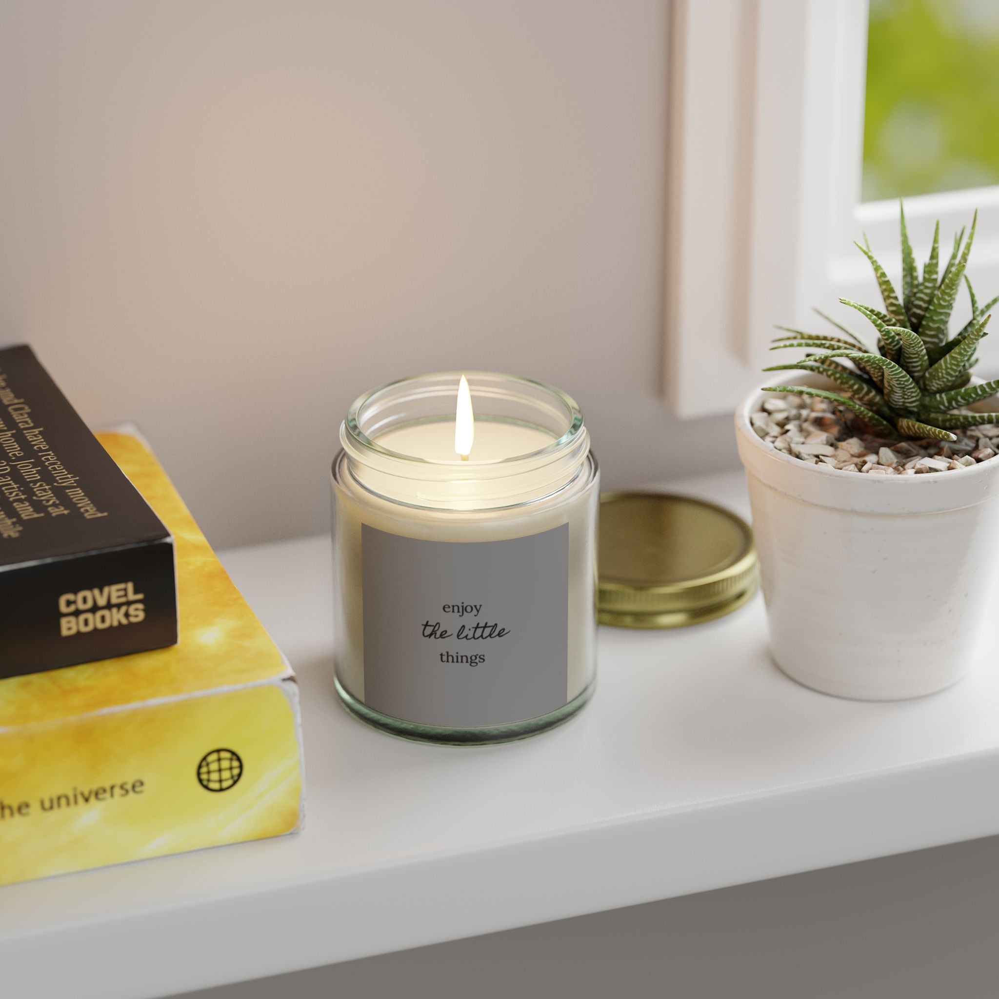 Enjoy the little things with this charming scented Candle