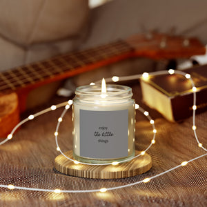 Enjoy the little things with this charming scented Candle