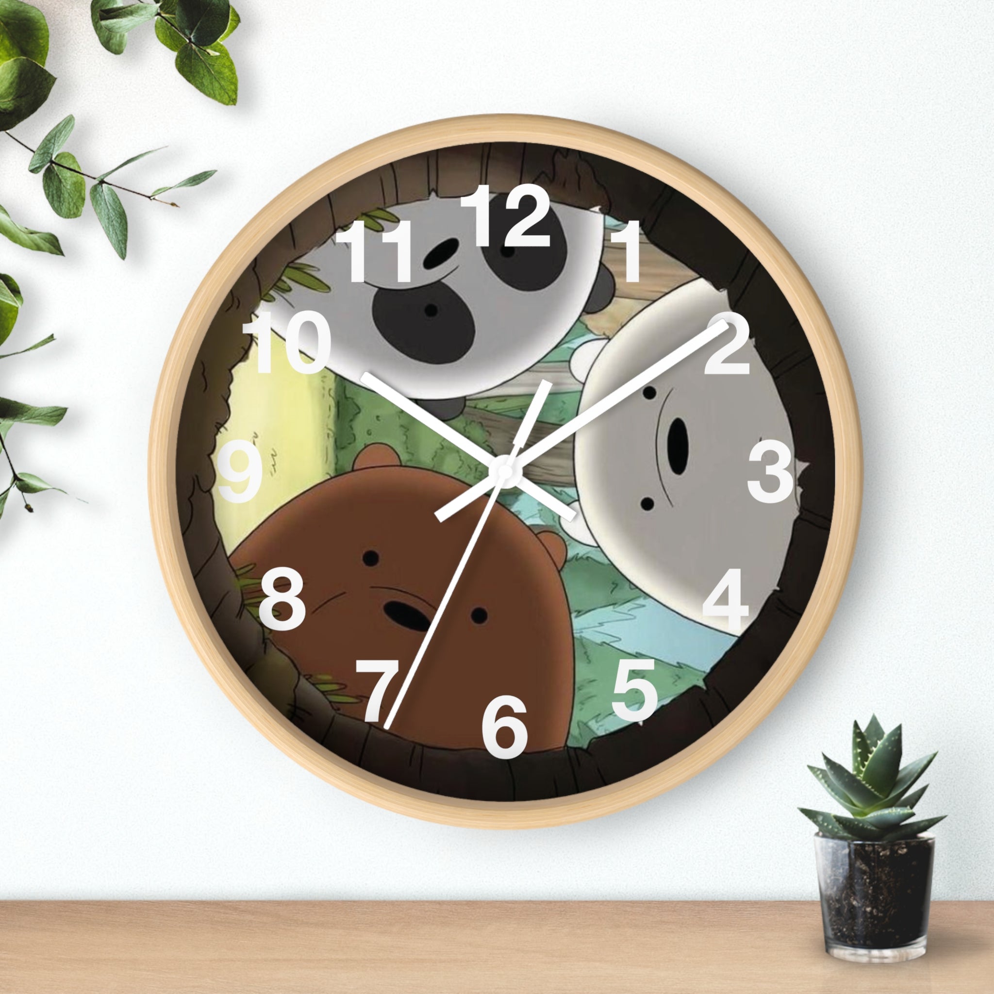 We Bare Bears Wall Clock