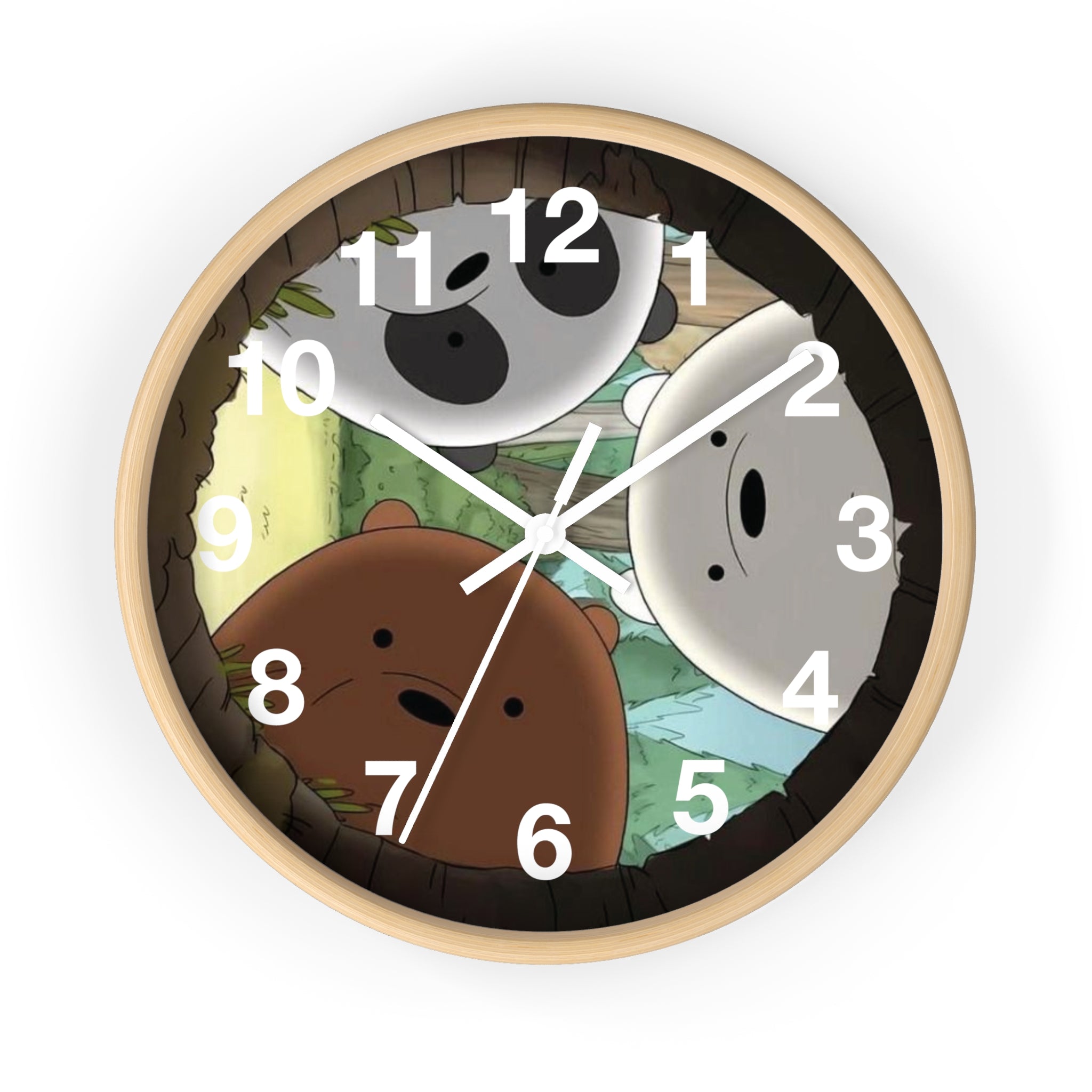 We Bare Bears Wall Clock